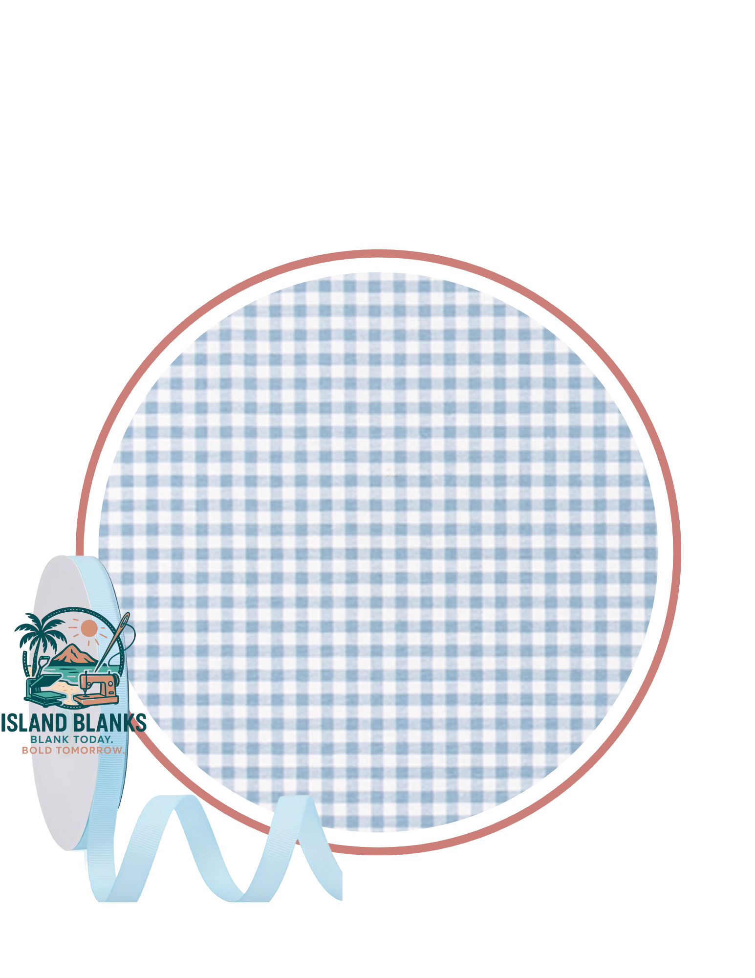 Canvas Banner with Oversize Ties and Ribbon