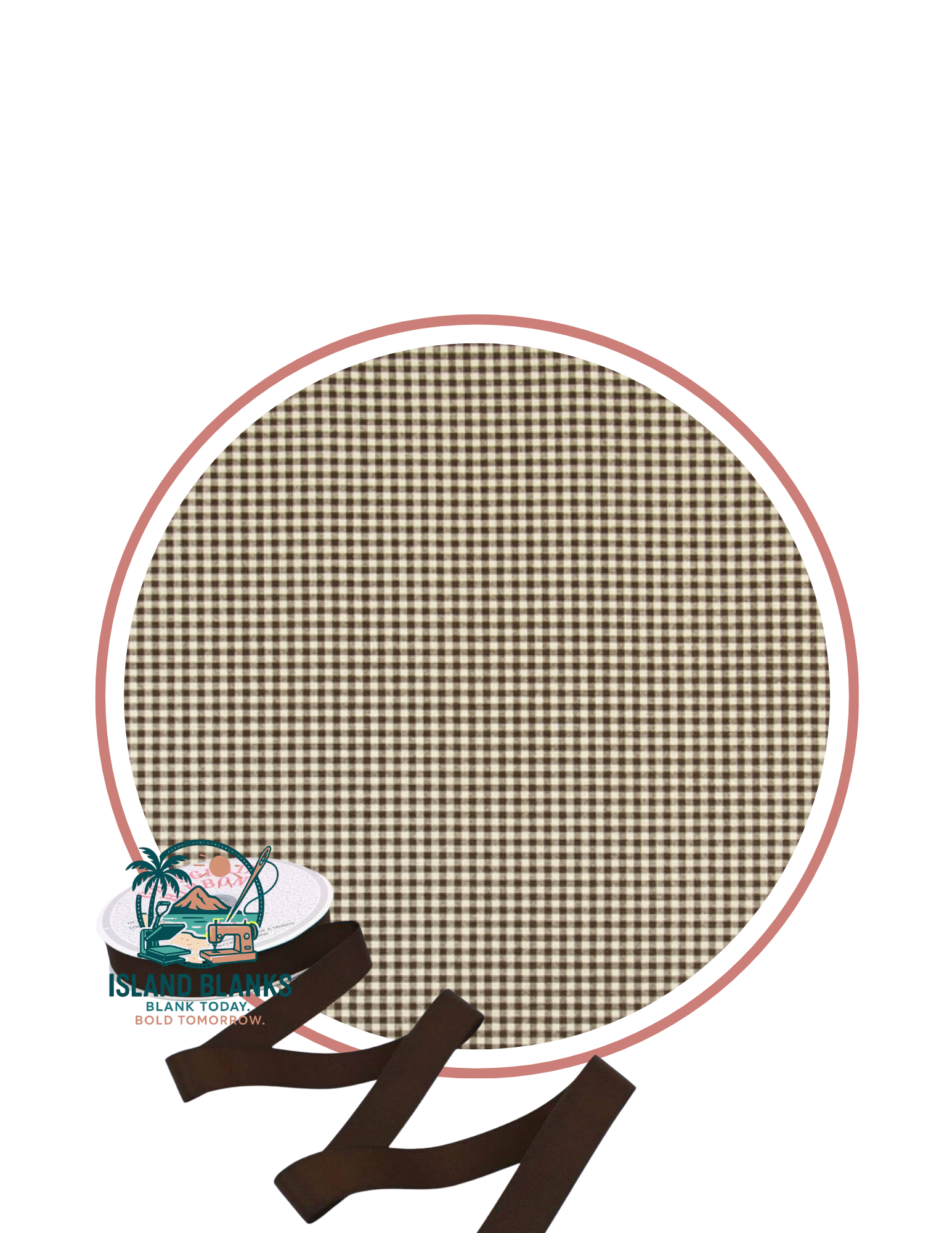 Canvas Banner with Oversize Ties and Ribbon