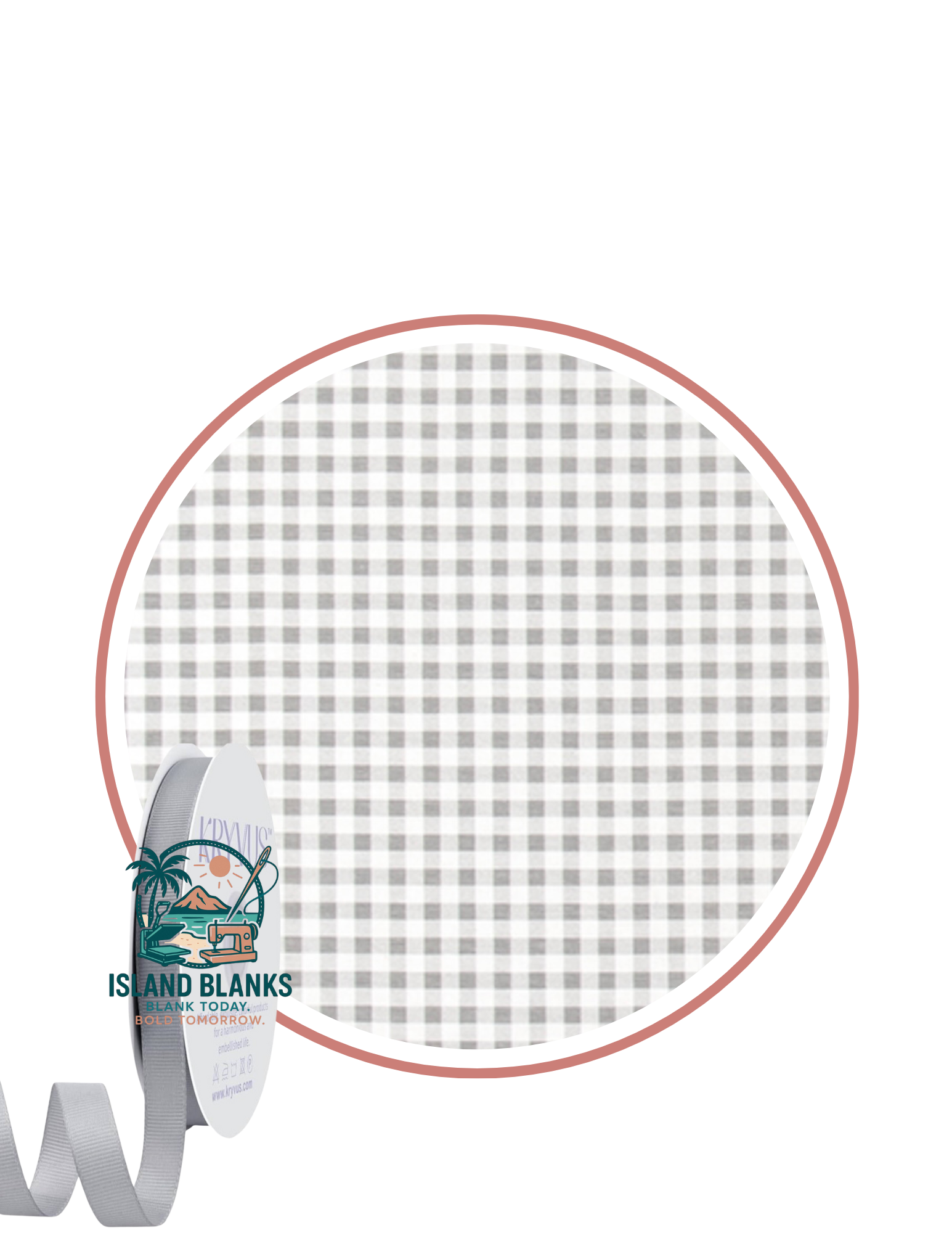 Canvas Banner with Oversize Ties and Ribbon