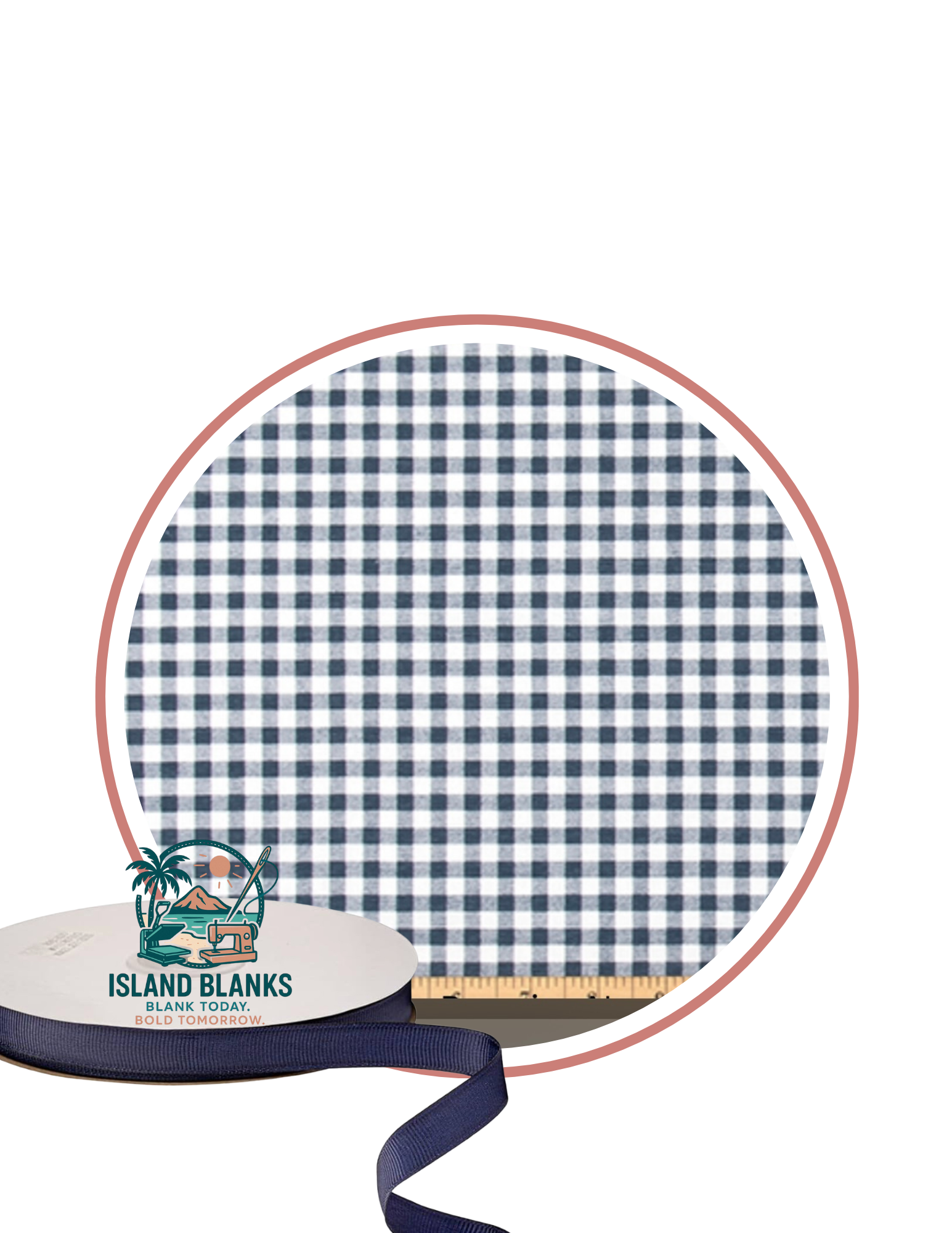 Canvas Banner with Oversize Ties and Ribbon