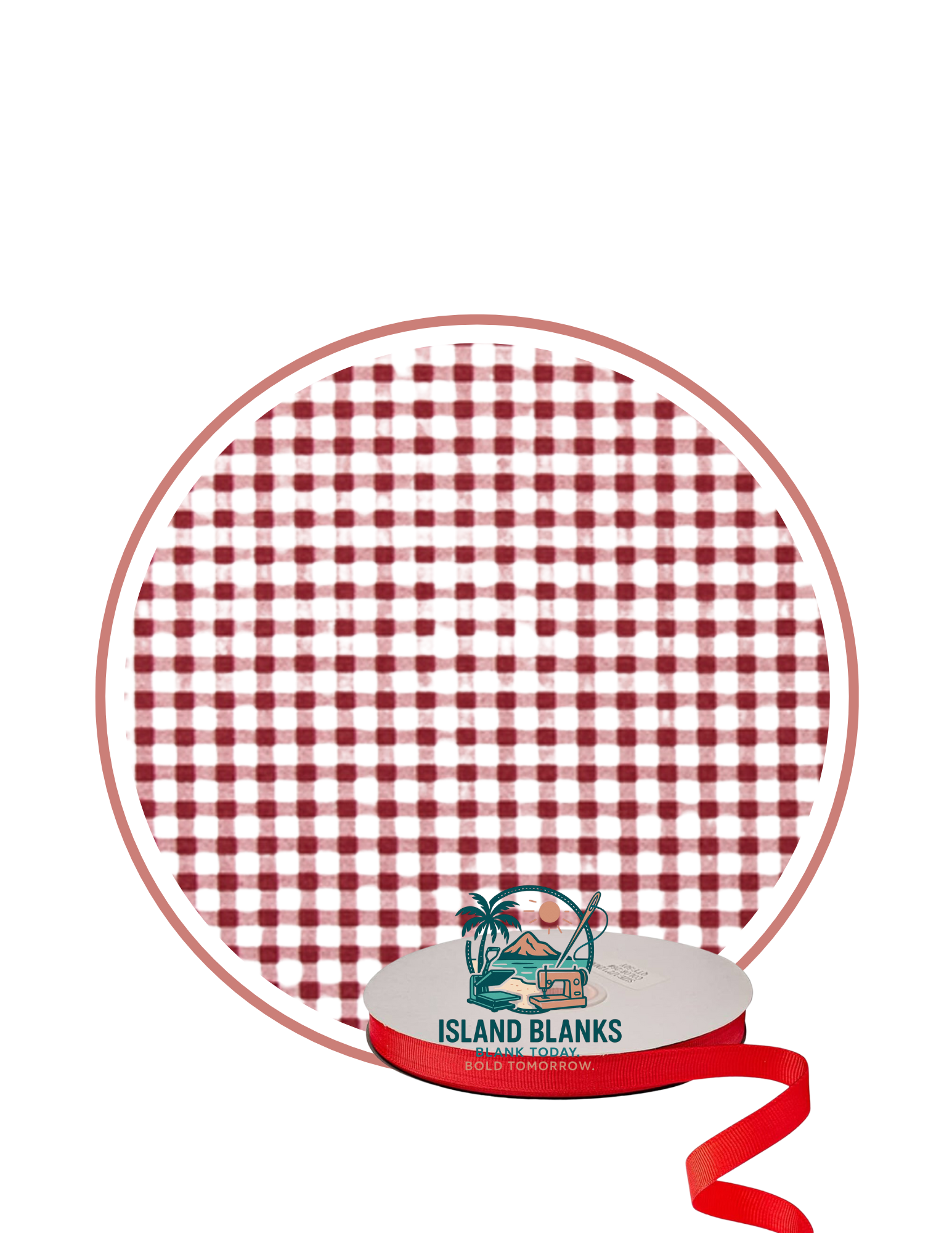 Canvas Banner with Oversize Ties and Ribbon