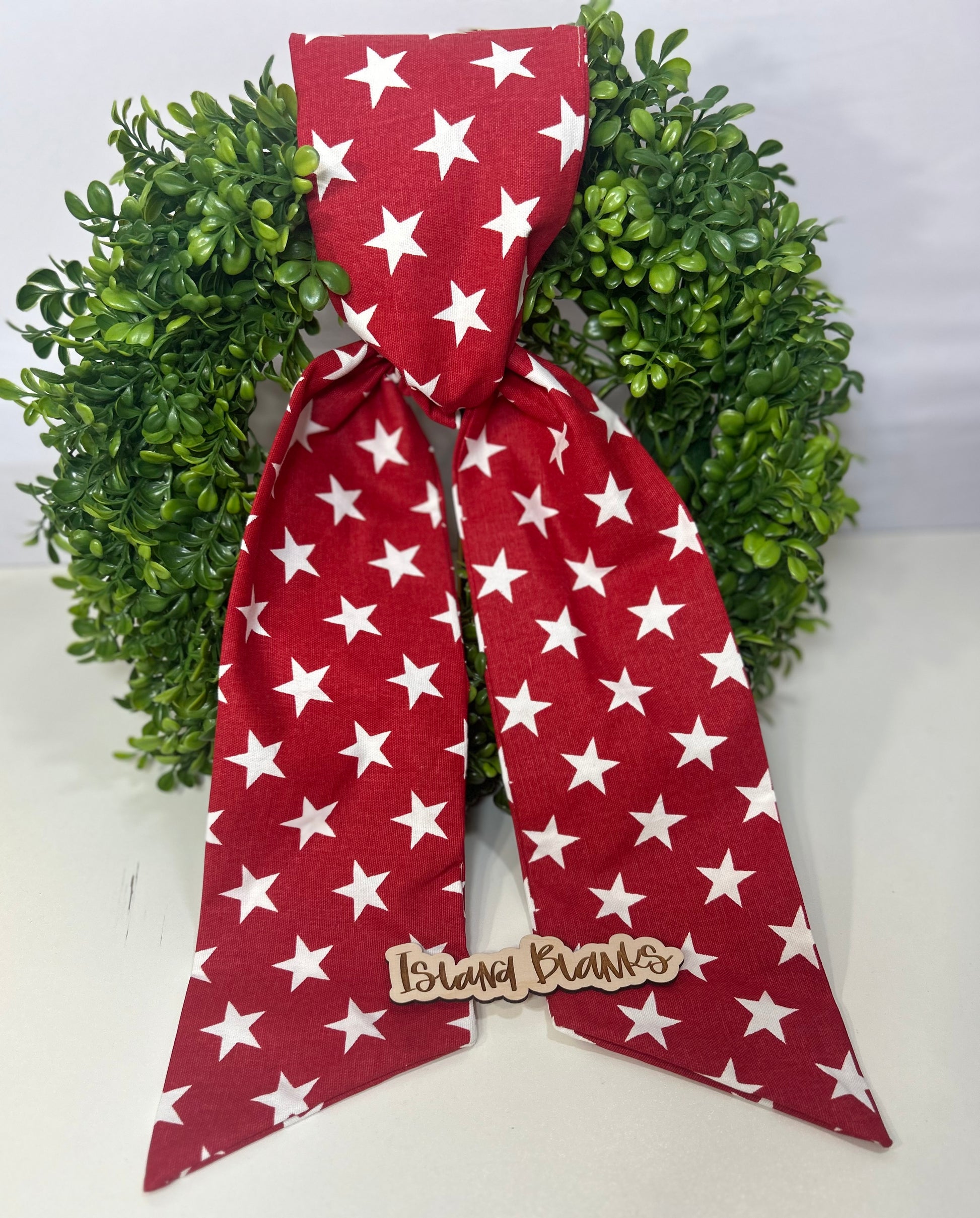 Patriot 4th of July Star Wreath Sash