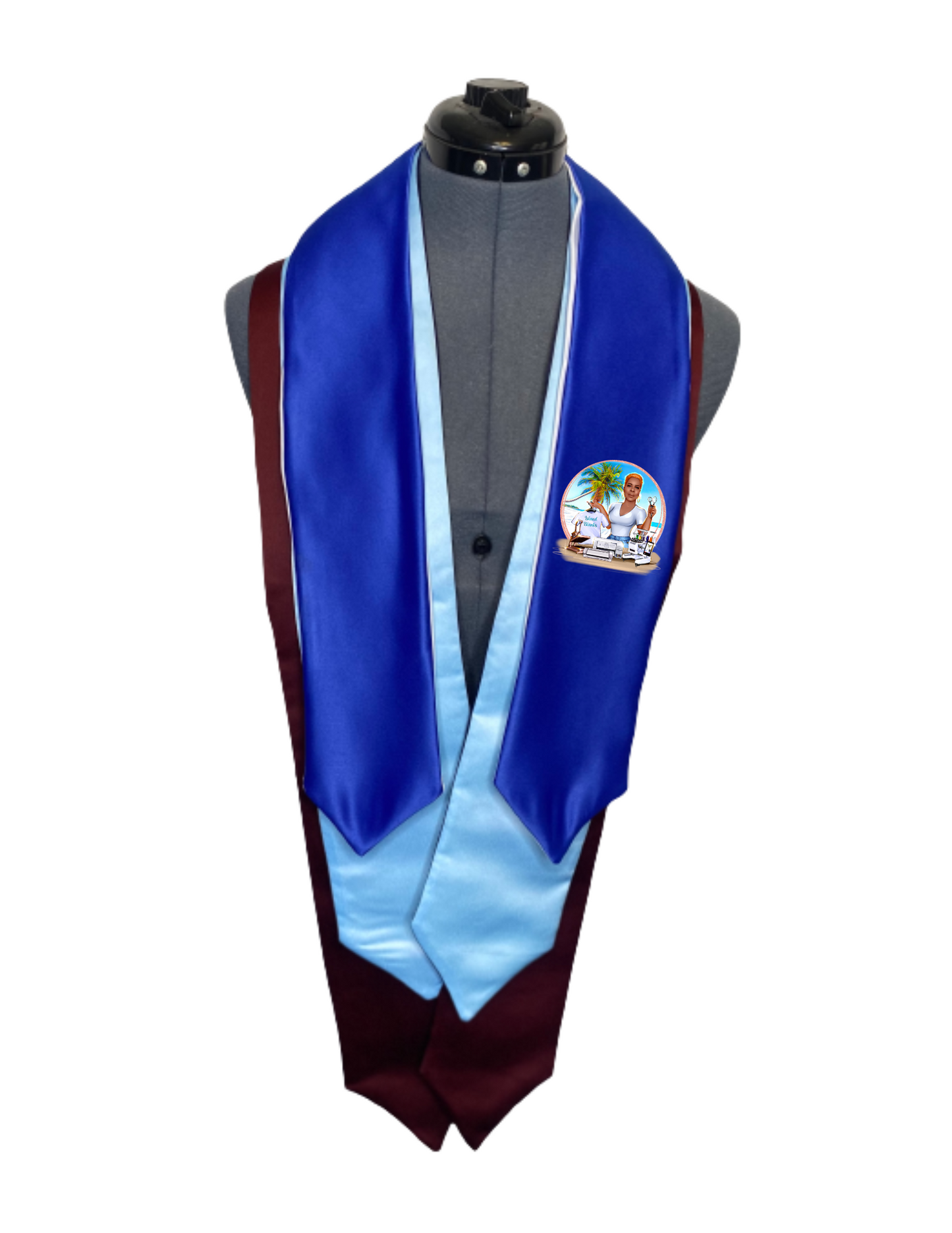 Color Graduation Stole Blank